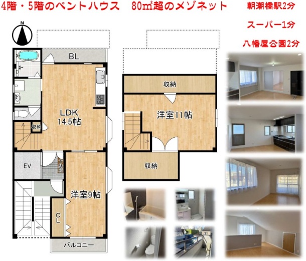 港区マンション🏠２LDK☘️「朝潮橋」歩2